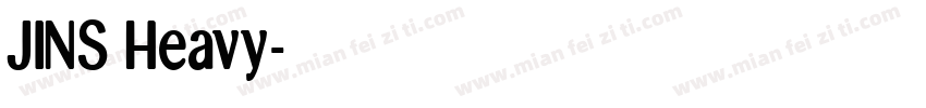 JINS Heavy字体转换